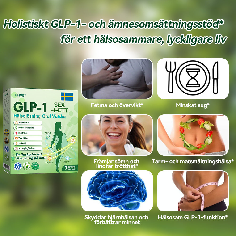 Officiell butik | 𝐇𝐕𝐁®🌟🌟𝐆𝐋𝐏-𝟏 SIX-IN-ONE Hälsolösning Oral Vätska (En dos varje dag – synliga resultat på bara 7 dagar) ⚡ För fetma, hjärt-kärlhälsa, diabetes, sömnapné, ledproblem och mer