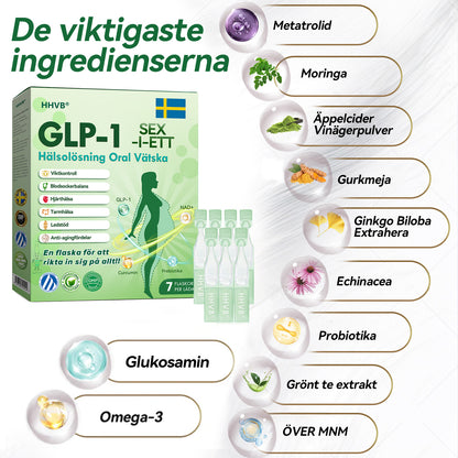 Officiell butik | 𝐇𝐕𝐁®🌟🌟𝐆𝐋𝐏-𝟏 SIX-IN-ONE Hälsolösning Oral Vätska (En dos varje dag – synliga resultat på bara 7 dagar) ⚡ För fetma, hjärt-kärlhälsa, diabetes, sömnapné, ledproblem och mer
