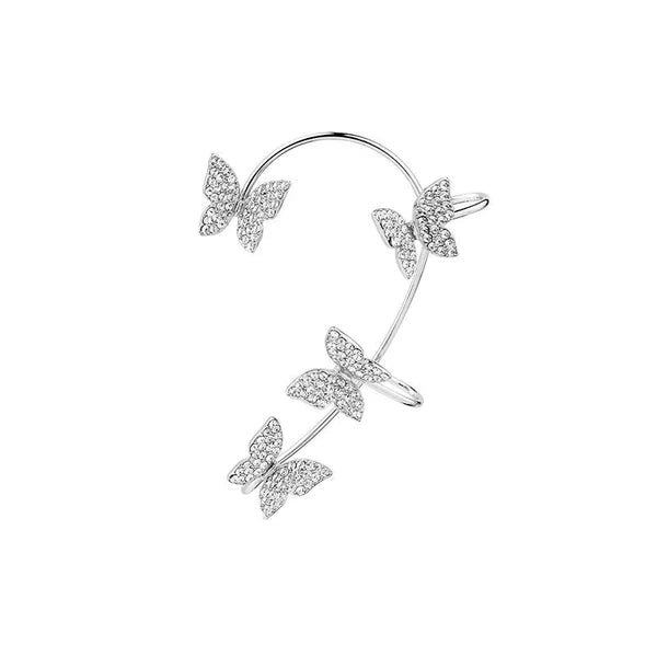 Elegant Butterfly Ear Cuff Earring – Sterling Silver & Gold Plated Options